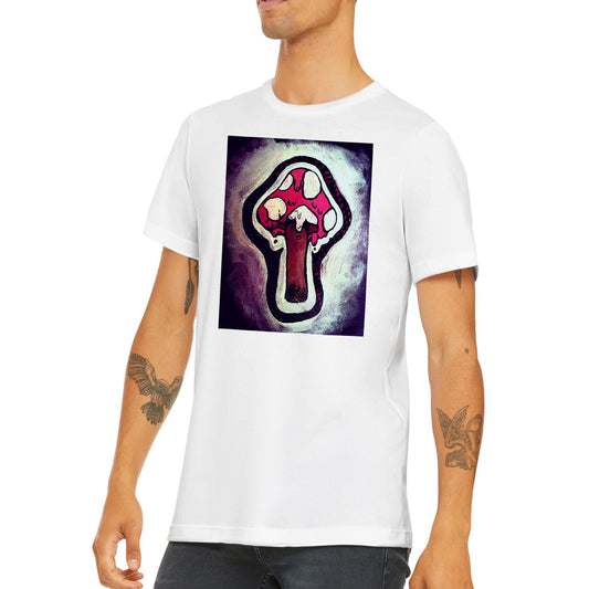 Pink Melting Mushroom -Classic Unisex Crewneck T-shirt