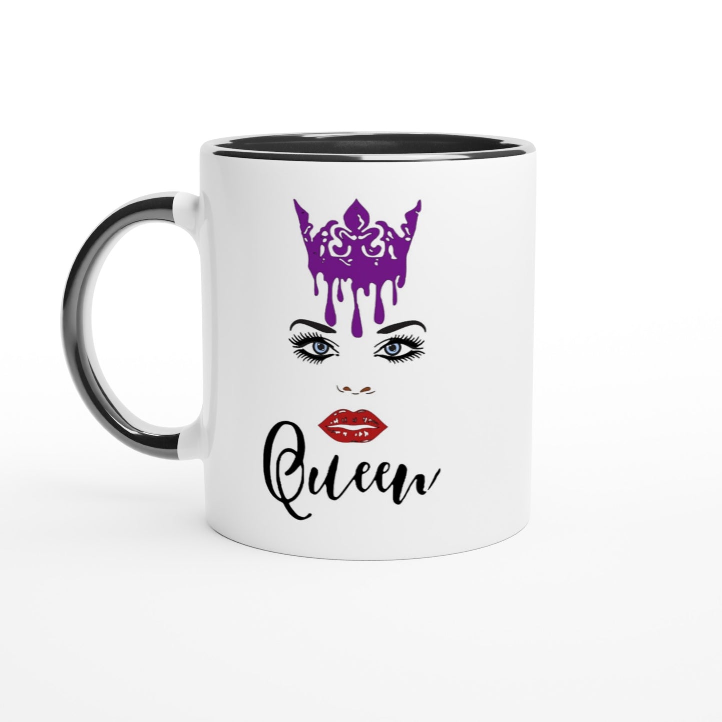 Crown Queen-White 11oz Ceramic Mug with Color Inside