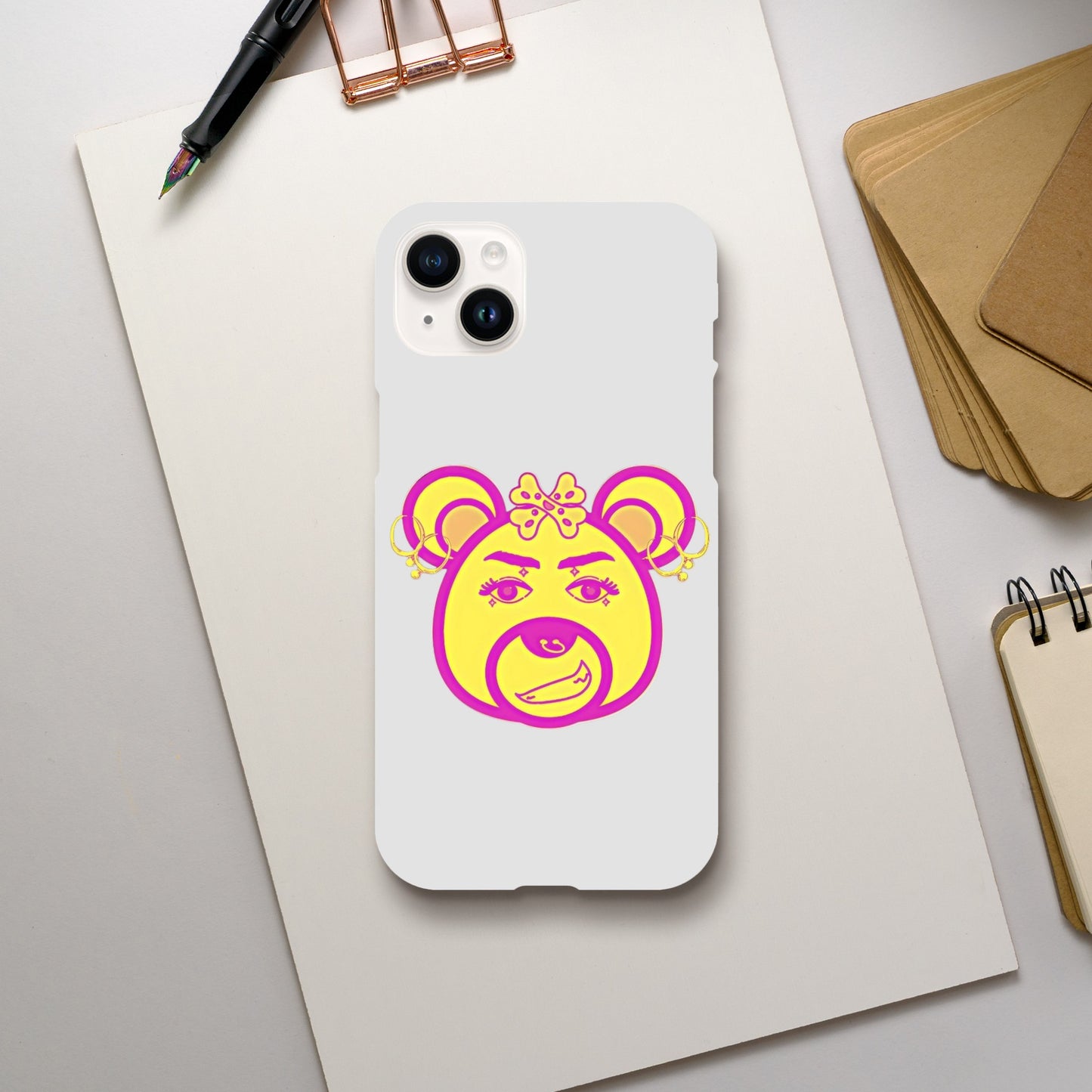 Neon Bear-Slim case