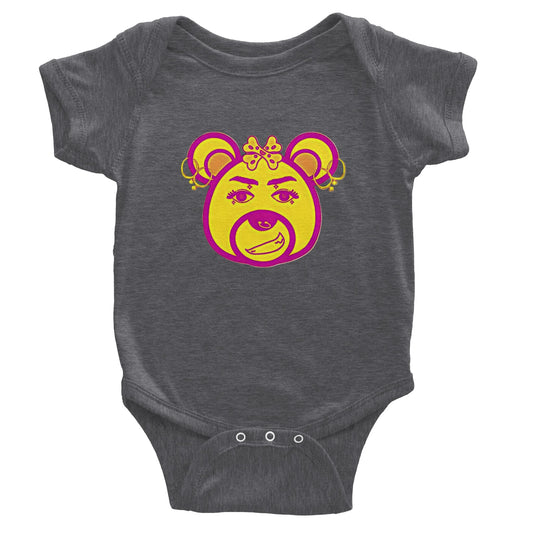 Neon Bear-Classic Baby Short Sleeve Bodysuit