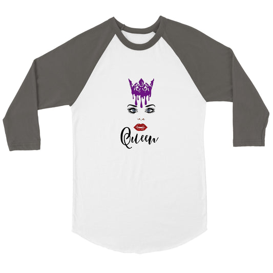 Crown Queen-Unisex 3/4 sleeve Raglan T-shirt