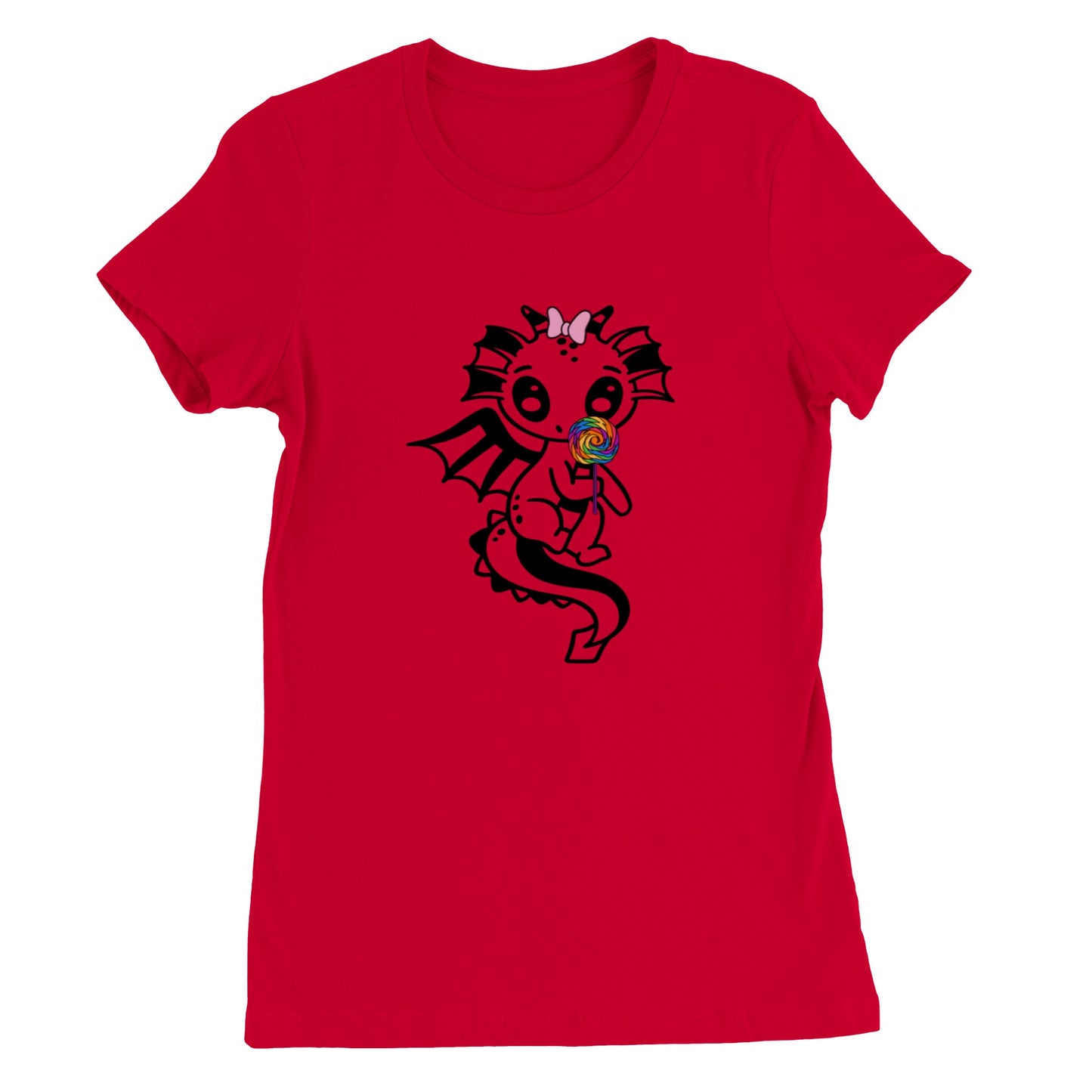 lollipop Dragon-Premium Womens Crewneck T-shirt