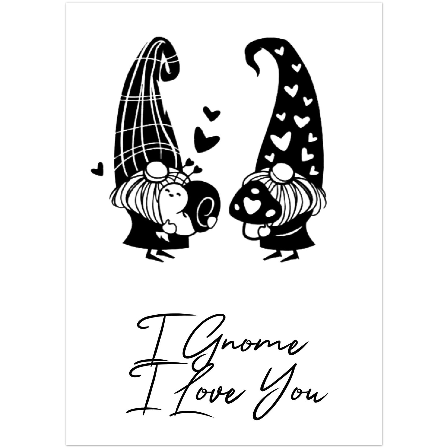 I Gnome I Love You -Pack of 10 Postcards (2-sided, standard envelopes) (US & CA)