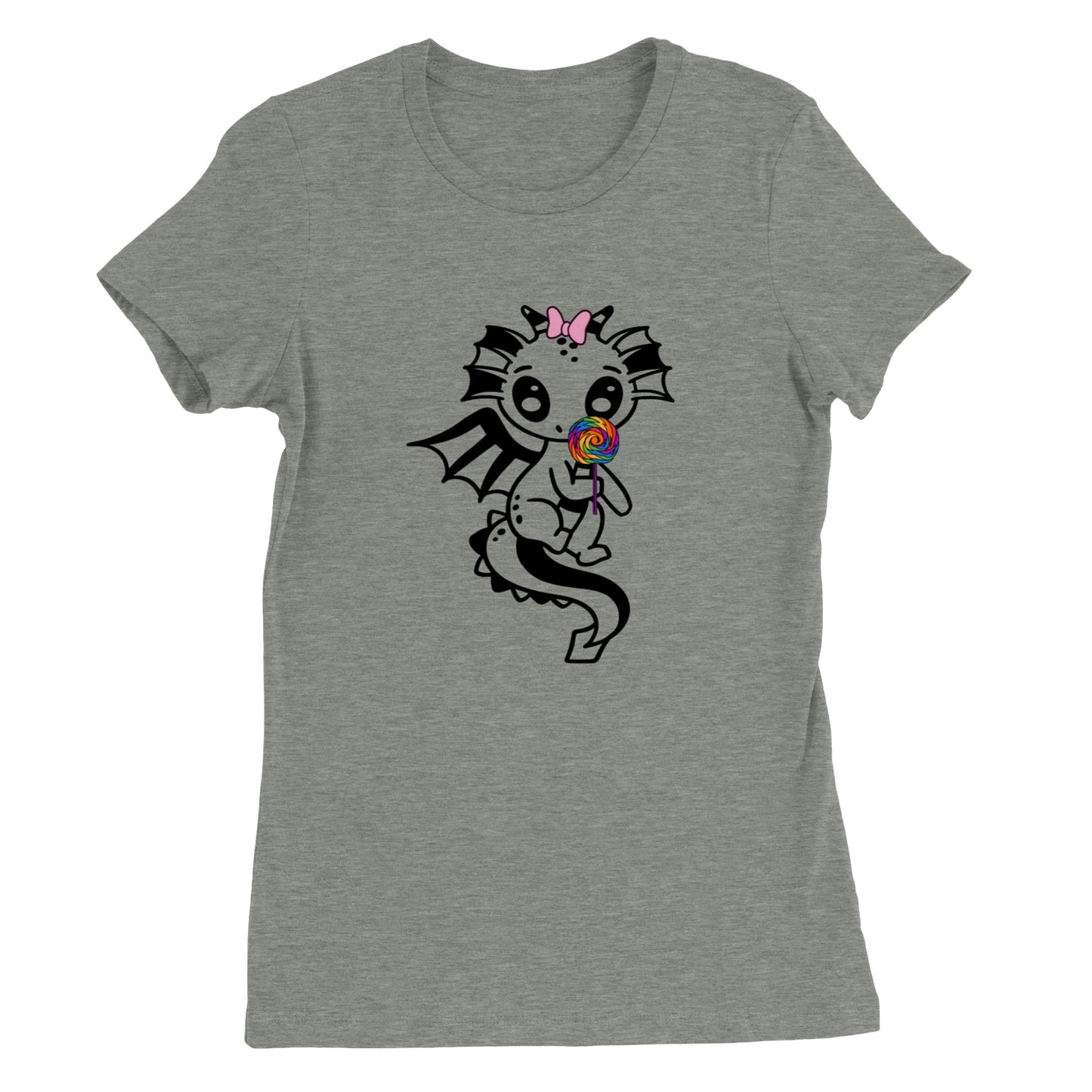 lollipop Dragon-Premium Womens Crewneck T-shirt