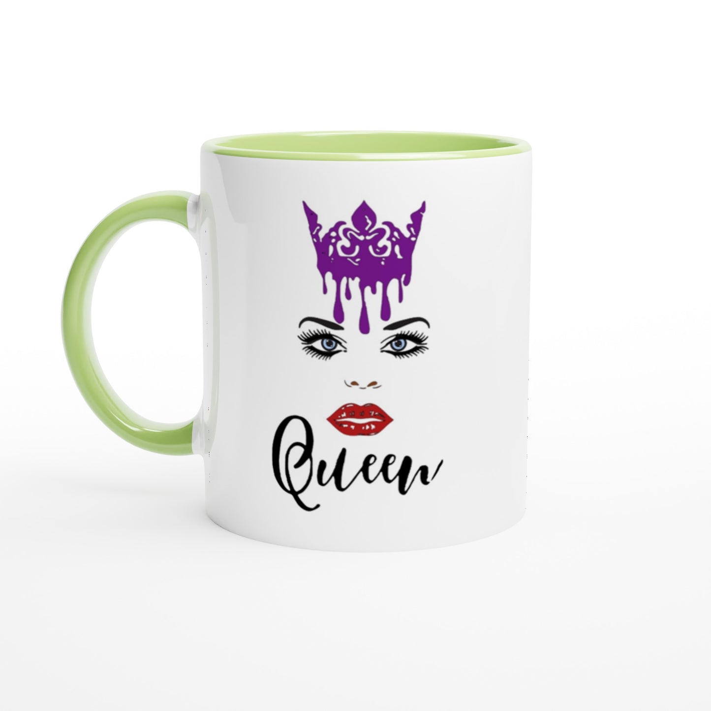 Crown Queen-White 11oz Ceramic Mug with Color Inside