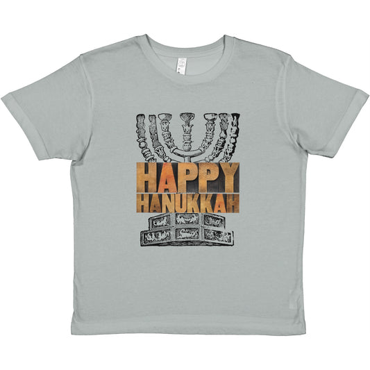 Happy Hanukkah menorah - Premium Kids Crewneck T-shirt