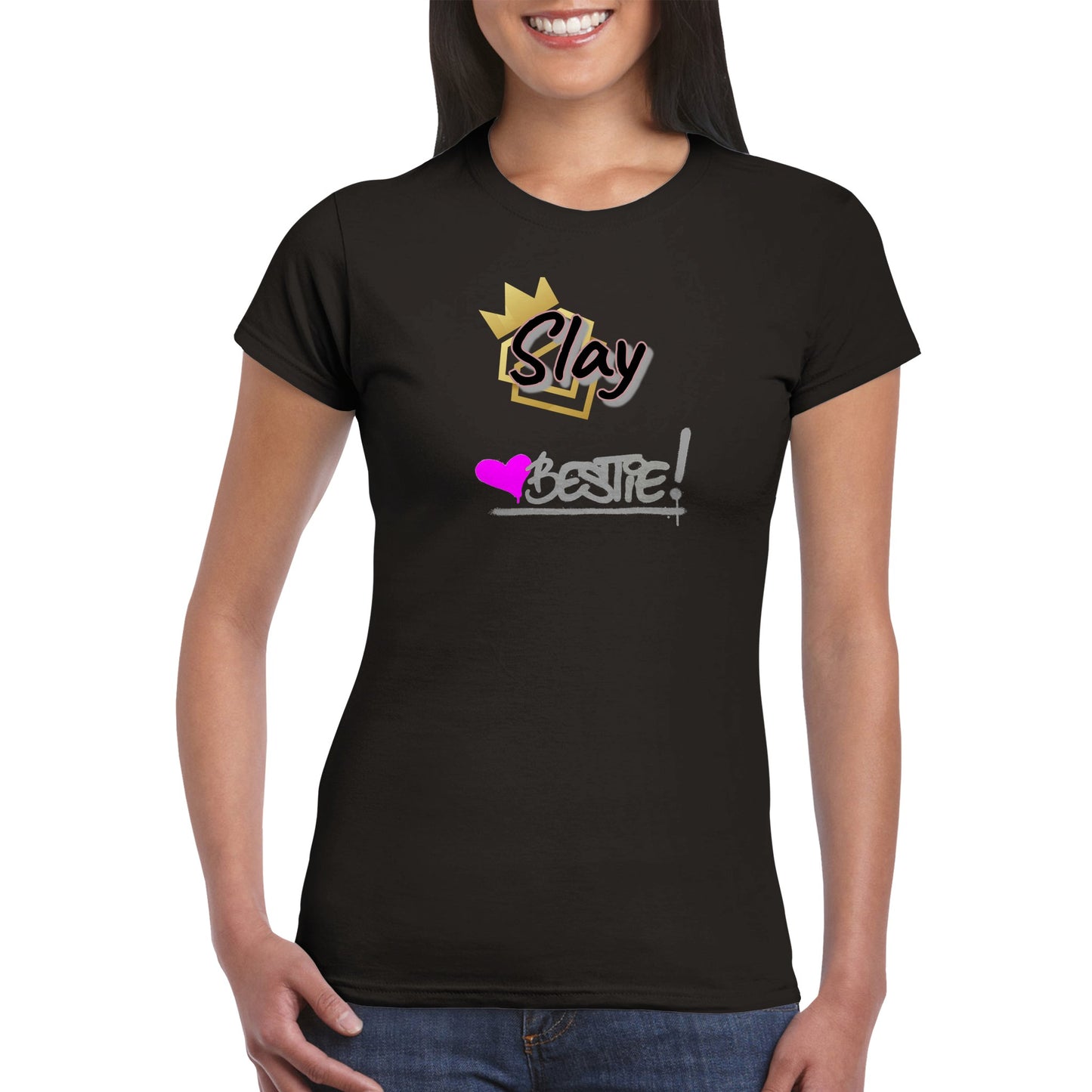 Slay Bestie- Classic Womens Crewneck T-shirt