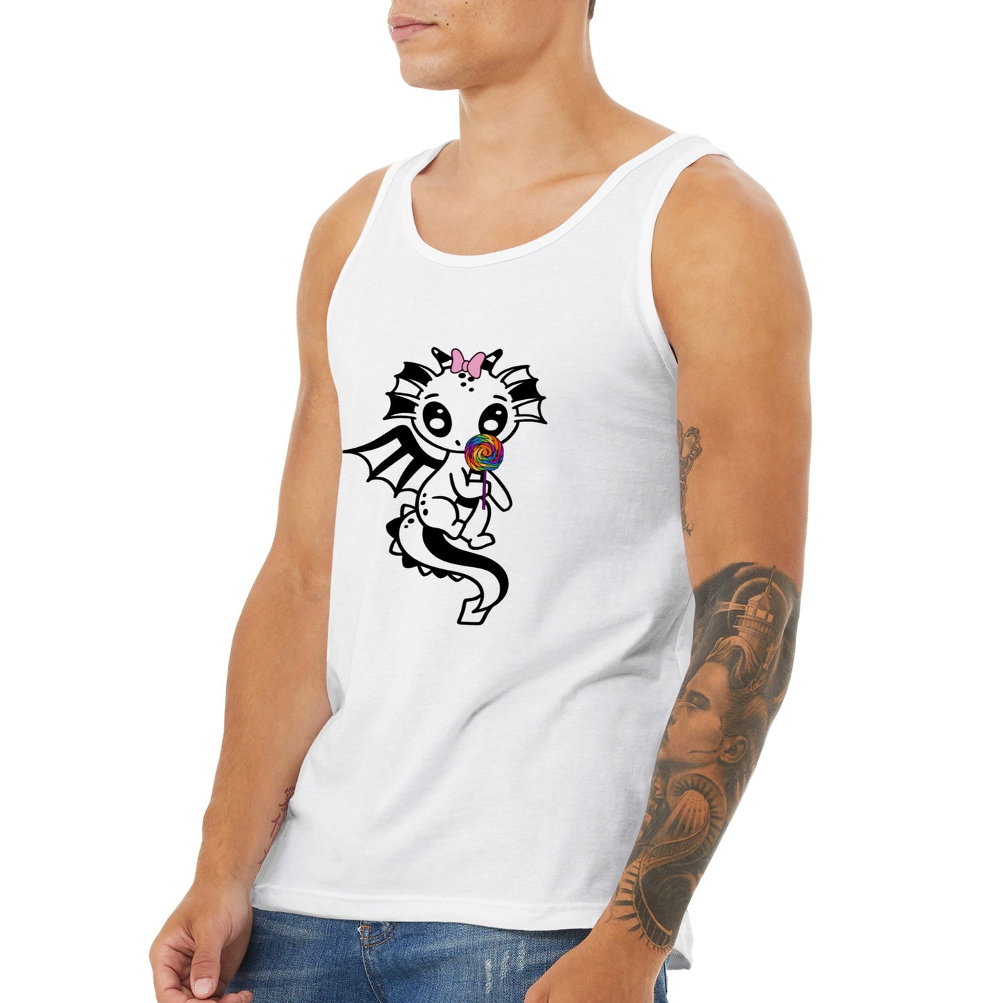 lollipop Dragon-Premium Unisex Tank Top