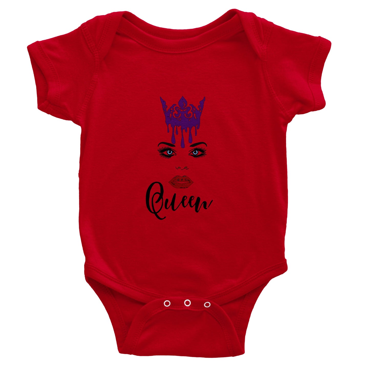 Crown Queen- Classic Baby Short Sleeve Bodysuit