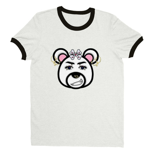 Unisex Ringer T-shirt- Punk Bear