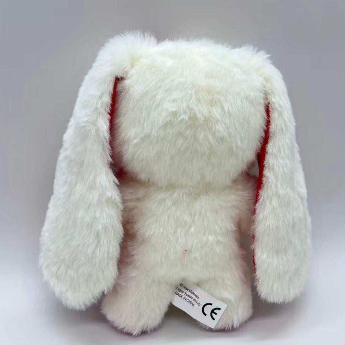 Cute red and white goth bunny plushie