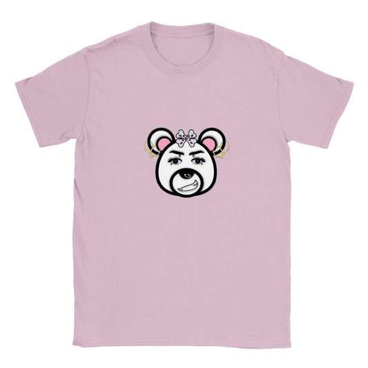 Classic Kids Crewneck T-shirt- Punk Bear