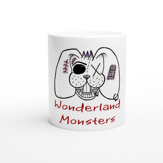 Wonderland Monsters bunny - White 11oz Ceramic Mug