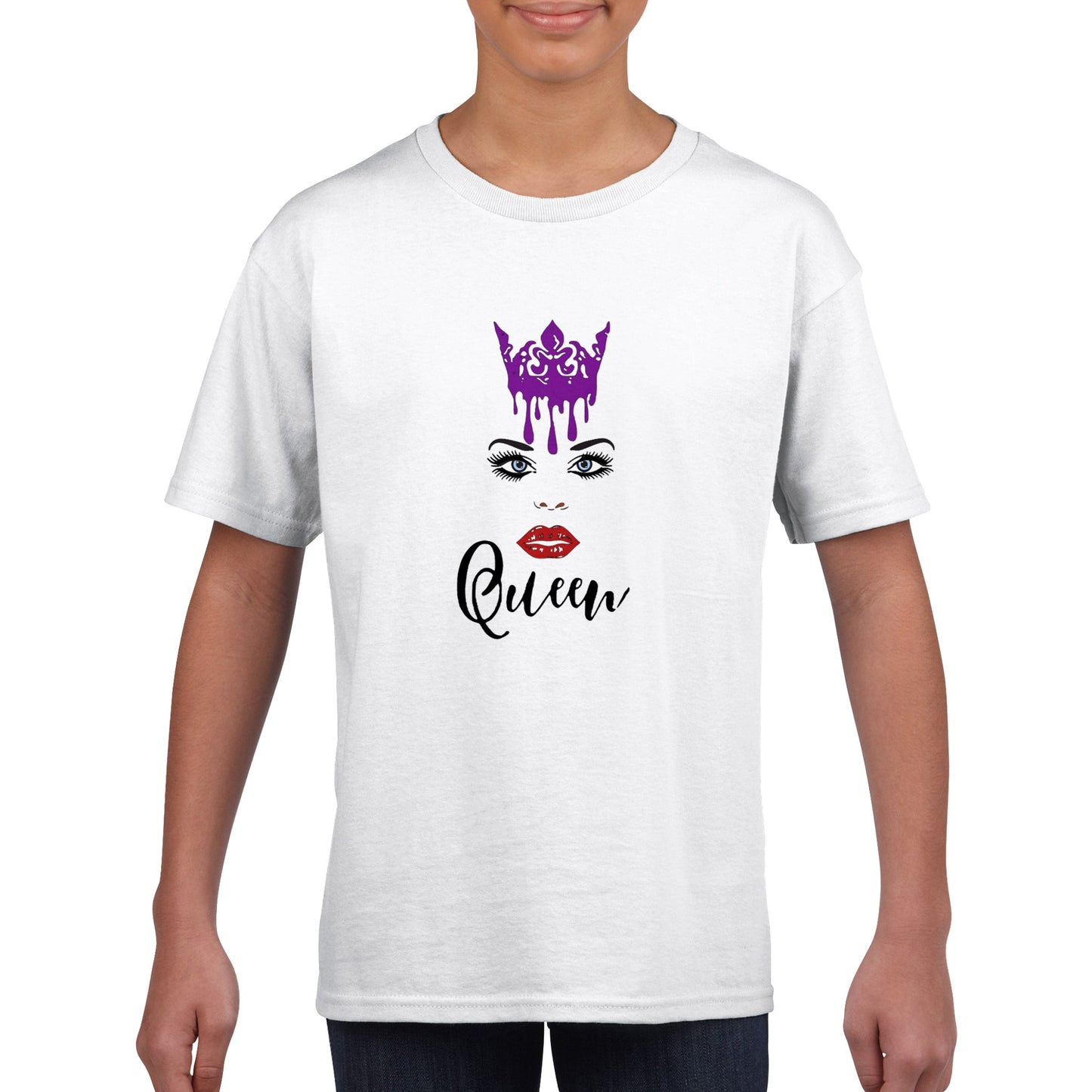 Crown Queen- Classic Kids Crewneck T-shirt