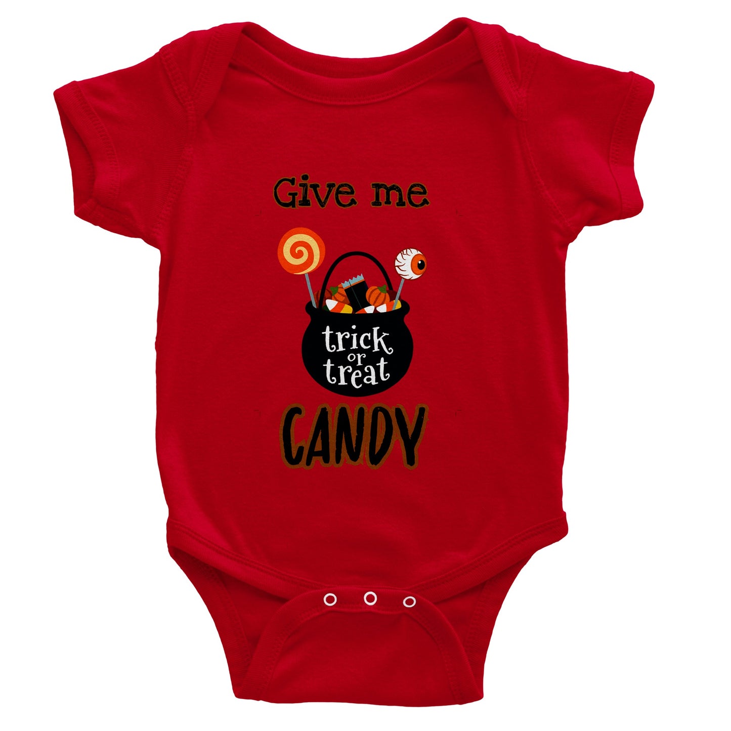 Give me candy -Classic Baby Short Sleeve Bodysuit