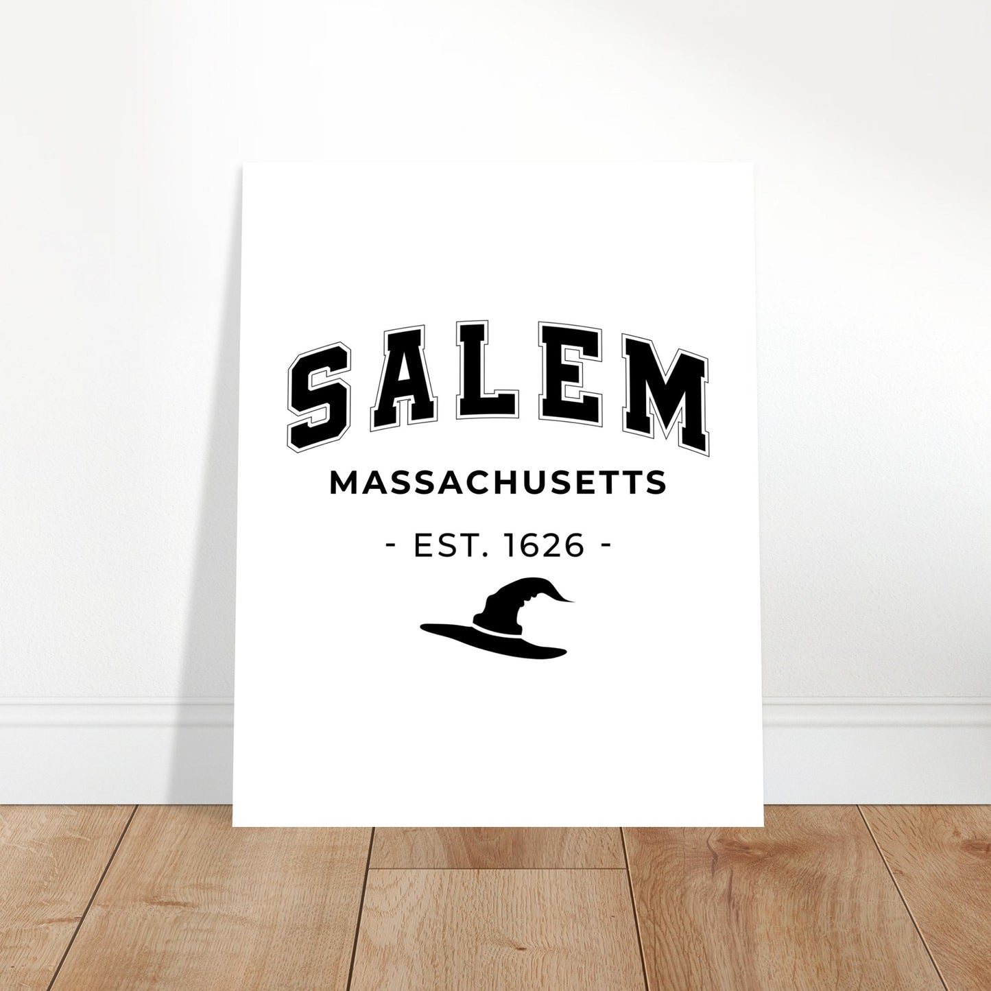 Salem Mass Witch hat -Aluminum Print