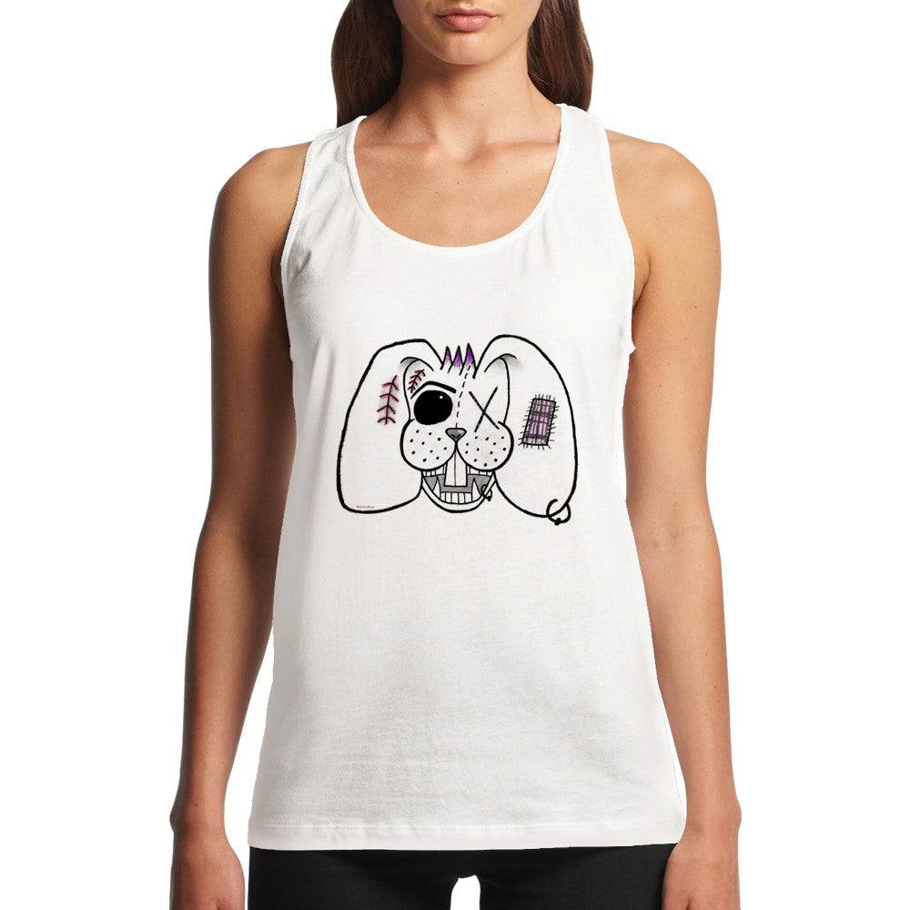 Wonderland Monsters bunny  Performance Womens Tank Top