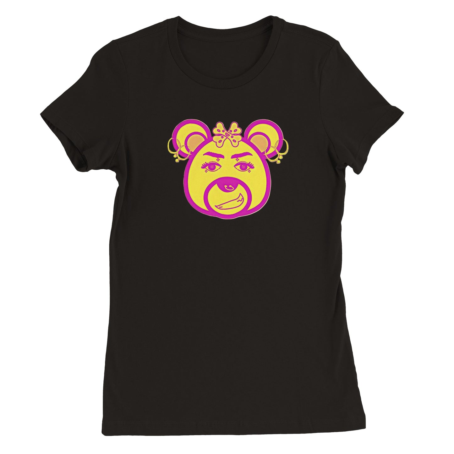 Neon Bear-Premium Womens Crewneck T-shirt