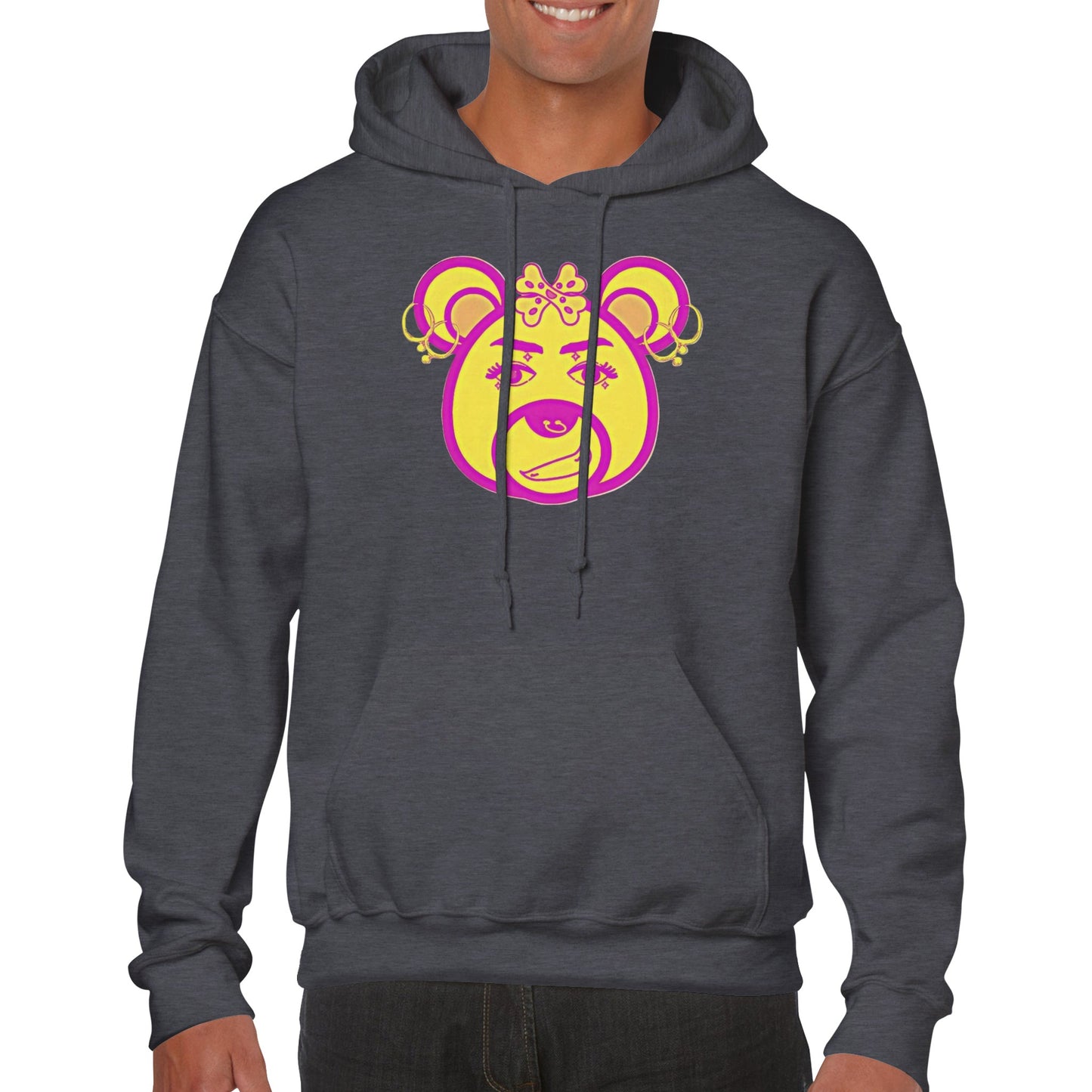 Neon Bear-Classic Unisex Pullover Hoodie