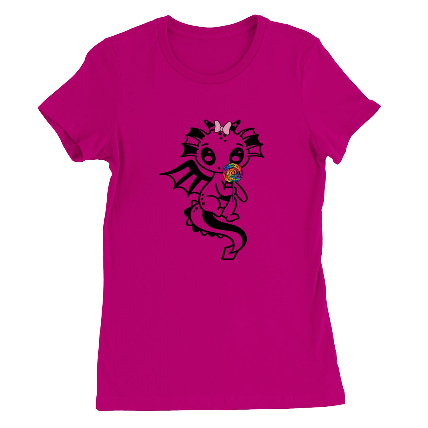 lollipop Dragon-Premium Womens Crewneck T-shirt