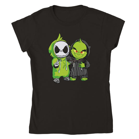jack and grinch Classic Womens Crewneck T-shirt
