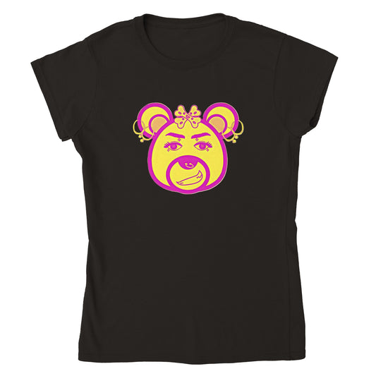 Neon Bear-Classic Womens Crewneck T-shirt