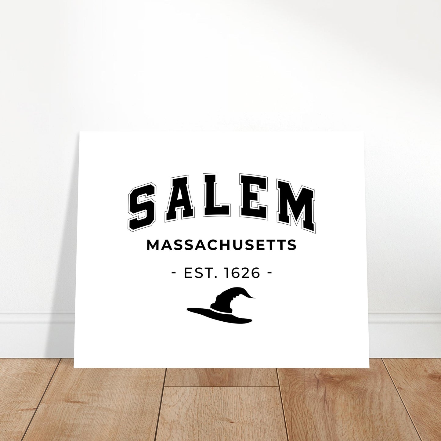 Salem Mass Witch hat -Aluminum Print