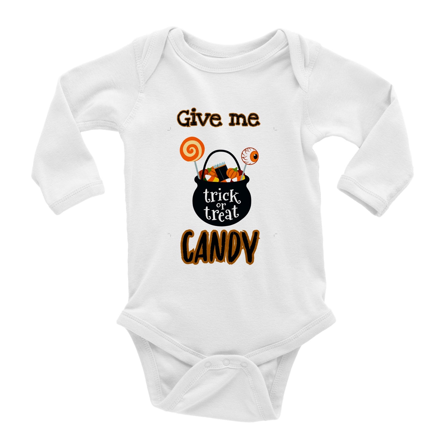 Give me candy -Classic Baby Long Sleeve Bodysuit