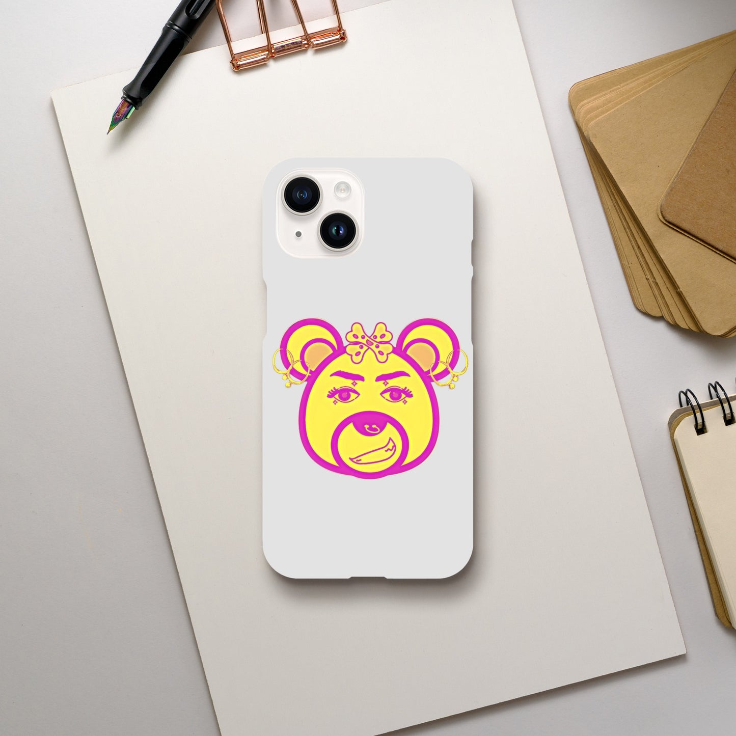 Neon Bear-Slim case