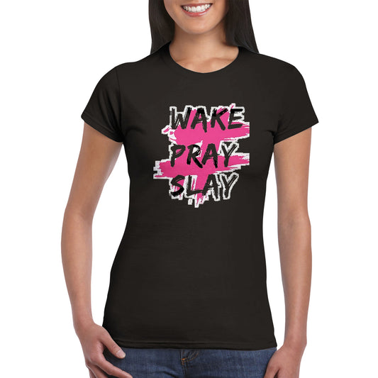 Wake Pray Slay-Classic Womens Crewneck T-shirt