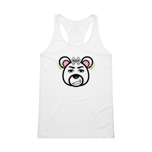 Performance Womens Tank Top- Punk Bear