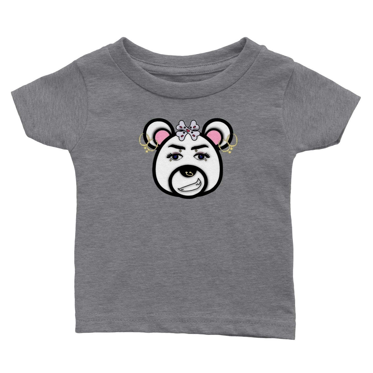 Classic Baby Crewneck T-shirt- Punk Bear