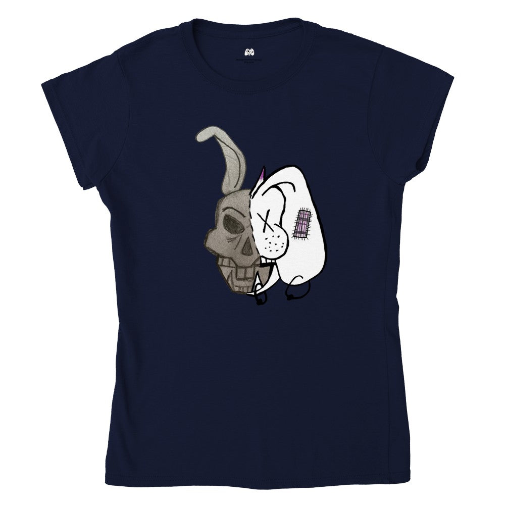 DEATH BUNNY Crewneck T-shirt - Classic Womens Crewneck T-shirt