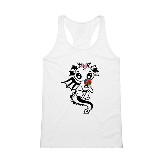 lollipop Dragon-Performance Womens Tank Top