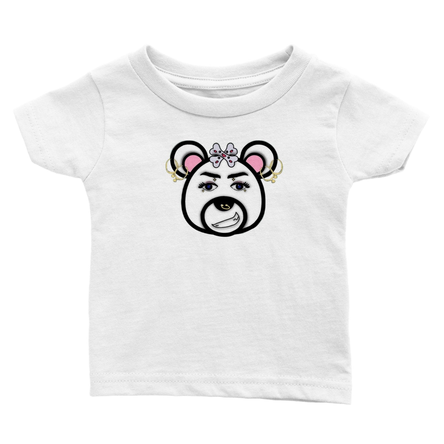 Classic Baby Crewneck T-shirt- Punk Bear