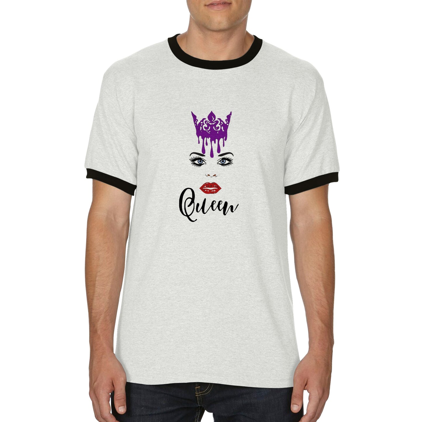 Crown Queen-Unisex Ringer T-shirt