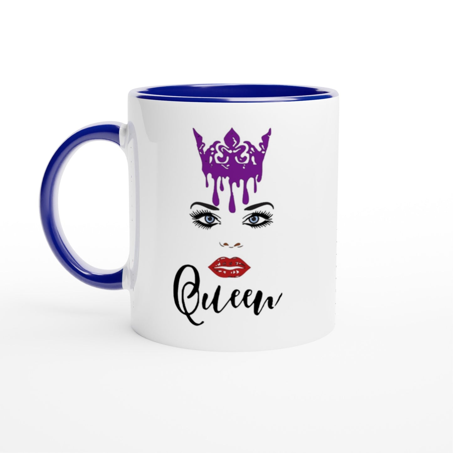Crown Queen-White 11oz Ceramic Mug with Color Inside