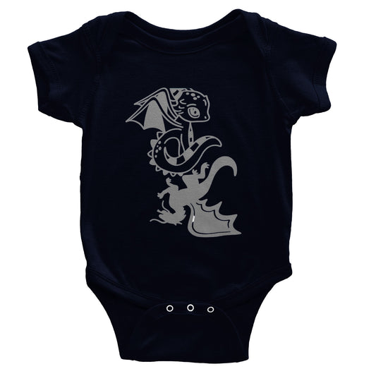 Cute Dragon-Classic Baby Short Sleeve Bodysuit