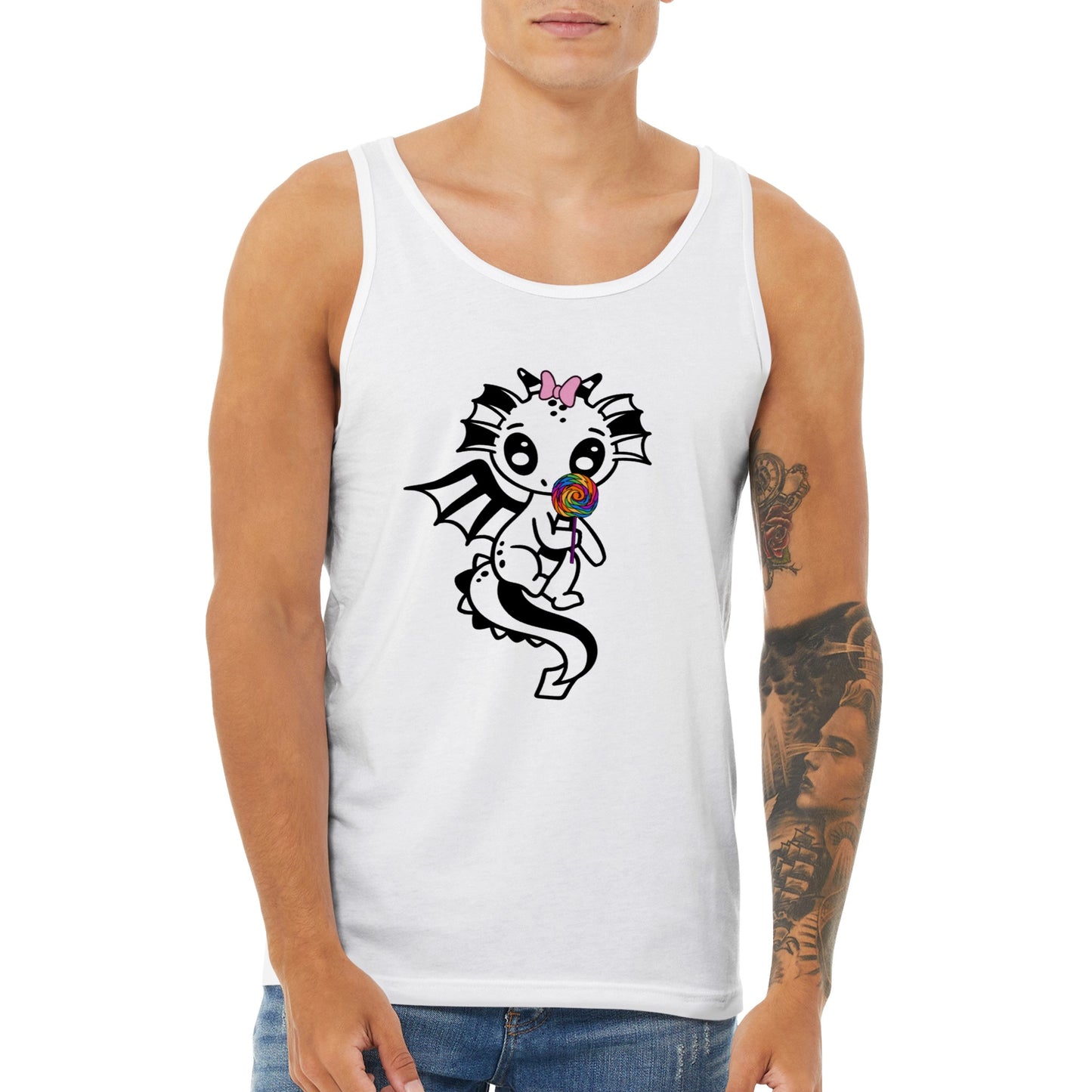 lollipop Dragon-Premium Unisex Tank Top